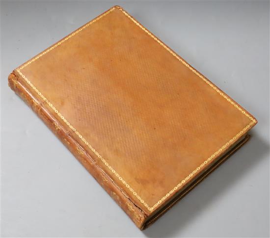 MEDWAY: Ireland, Samuel - Picturesque Views on the River Medway, 4to, diced calf, with 28 plates, title page and